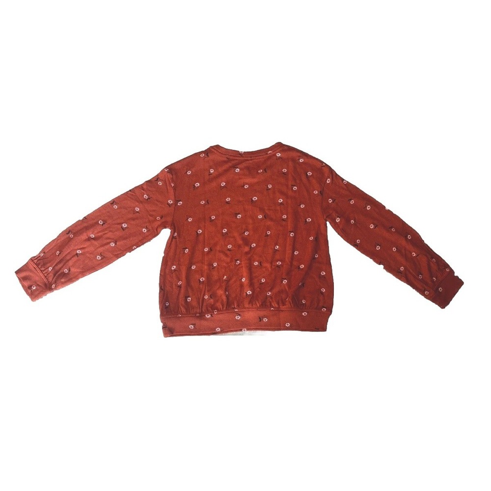 Cat and jack Cozy Fall Floral Girls Pullover Size Medium (8)